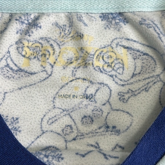 Disney Frozen Olaf Let It Go Fleece Pajama Set Womens Size Medium - Picture 8 of 10